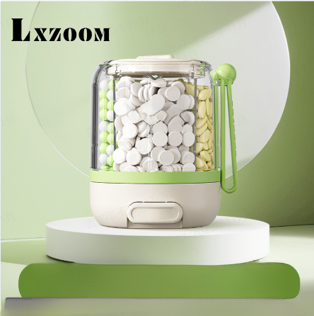 휴대용 압착식 원형 1주일 3식 분약통