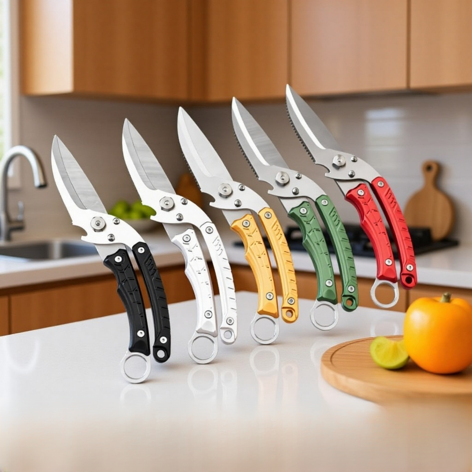 분리형 자동 스프링 반동 닭뼈 가위