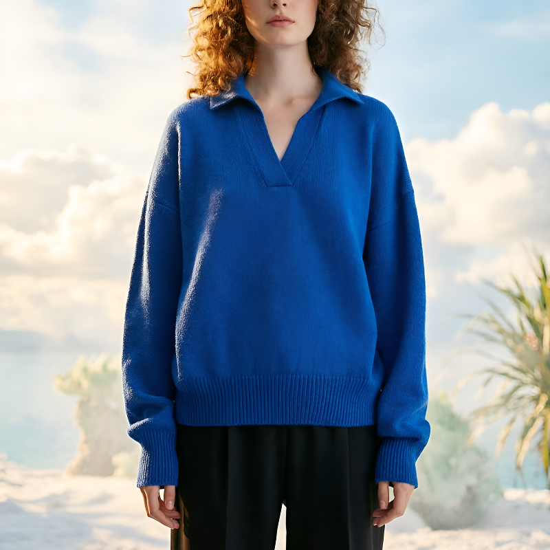 Suéter de punto casual para mujer