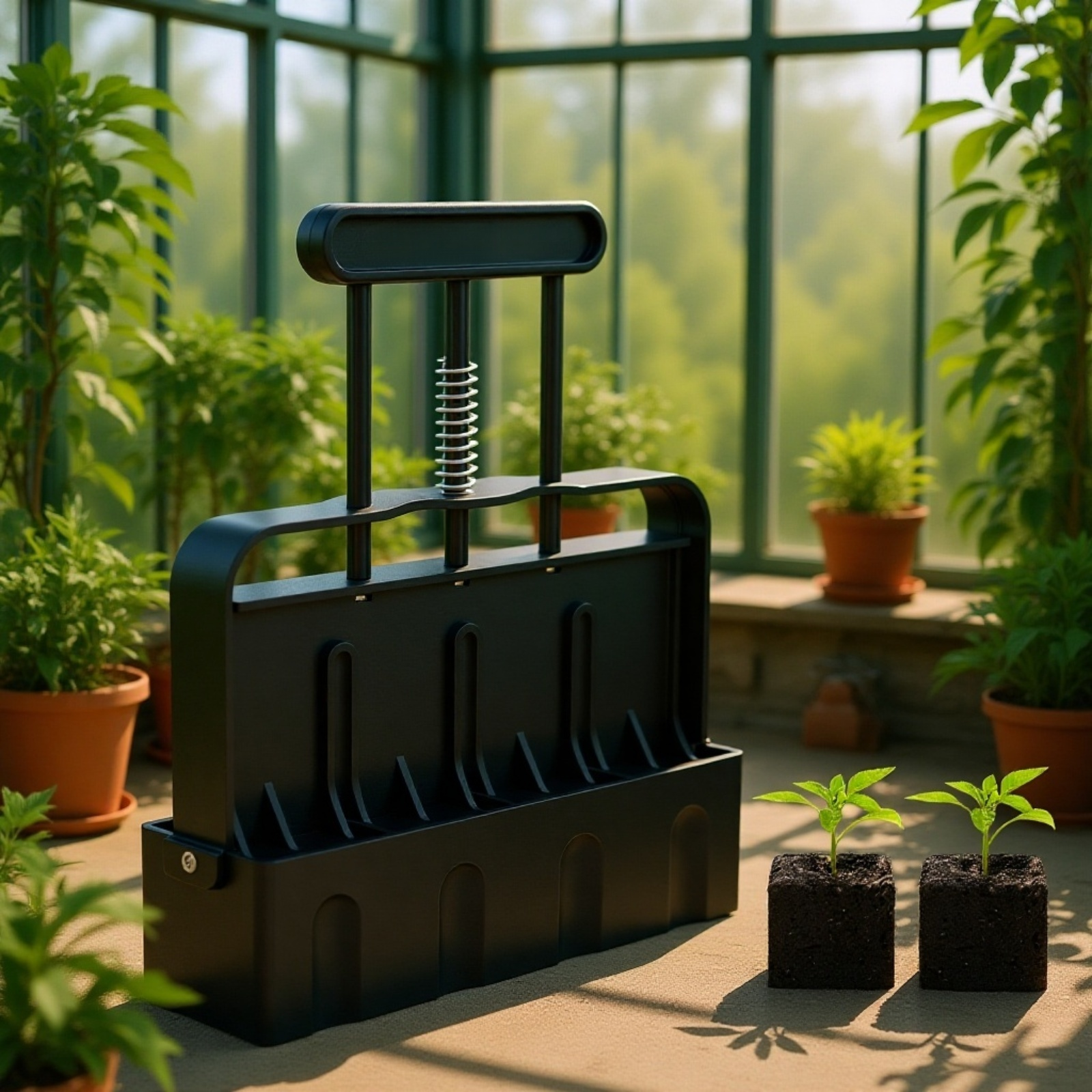 Zahradní formička na půdní bloky pro sazenice