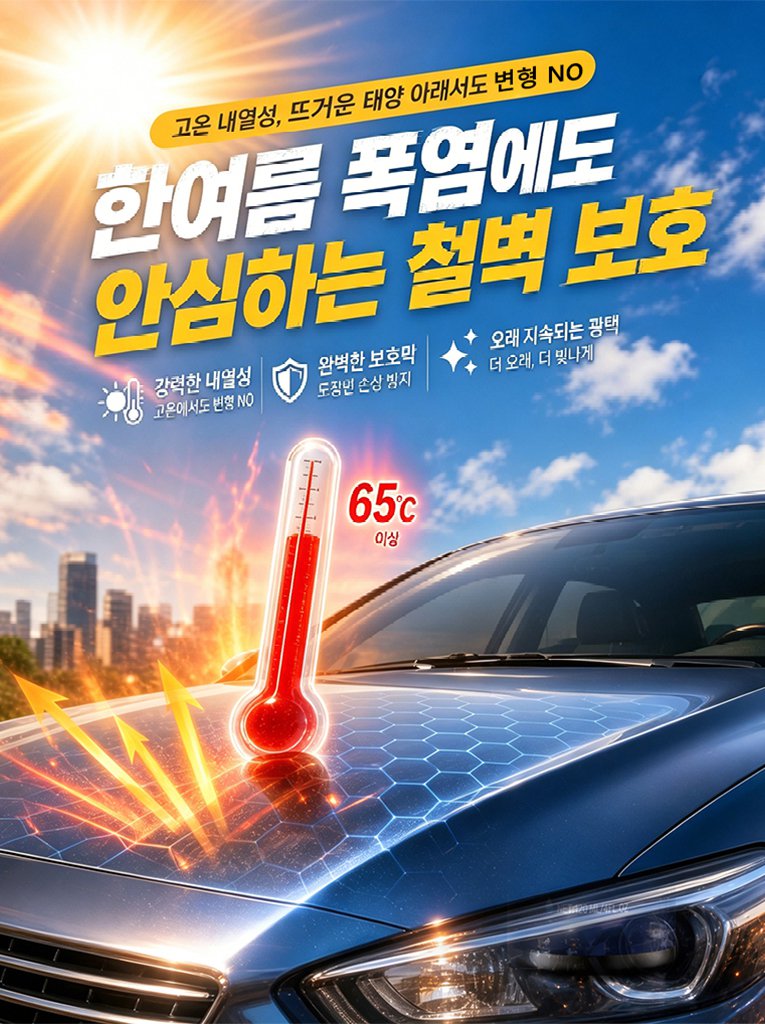 [독일 나노기술] 150만원 디테일링 효과를 단돈 2만원대에! 물 없는 ‘3-in-1’ 유리막 코팅제