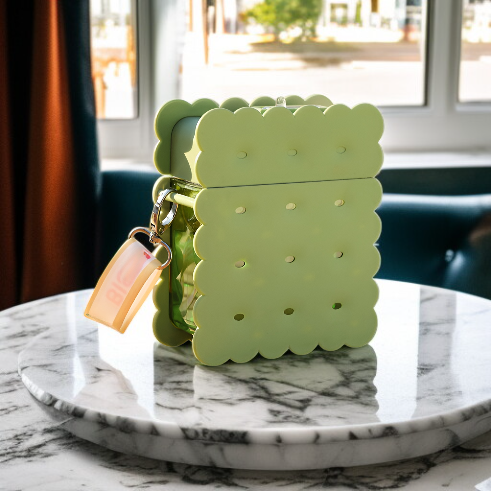 Creative cookie shaped straw water cup