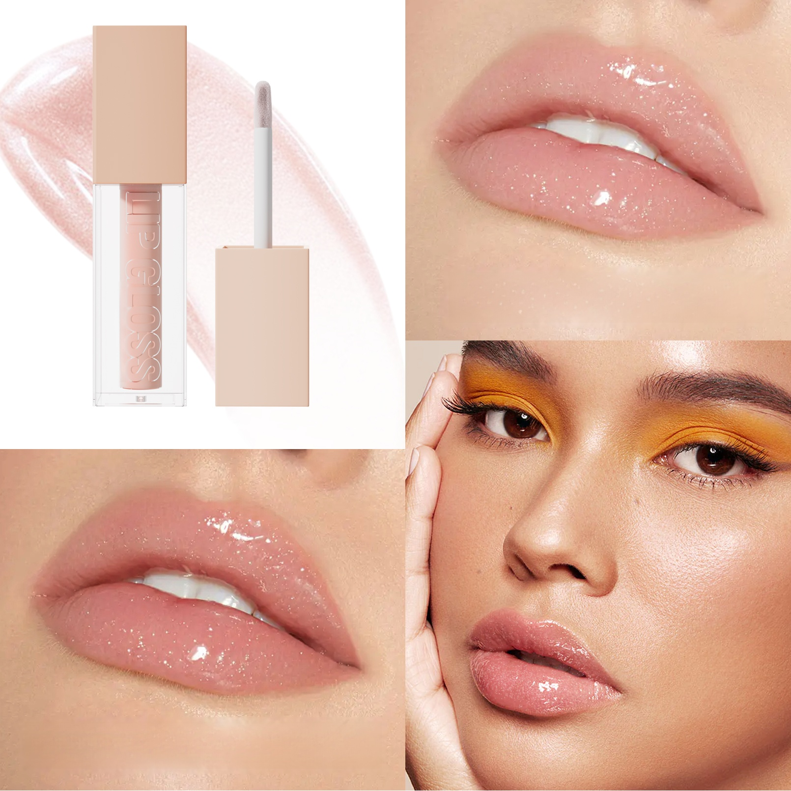 Brillo de labios líquido a prueba de agua con color