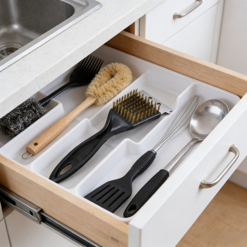 燒烤專用8寸尖尾刷，輕鬆清潔烤架