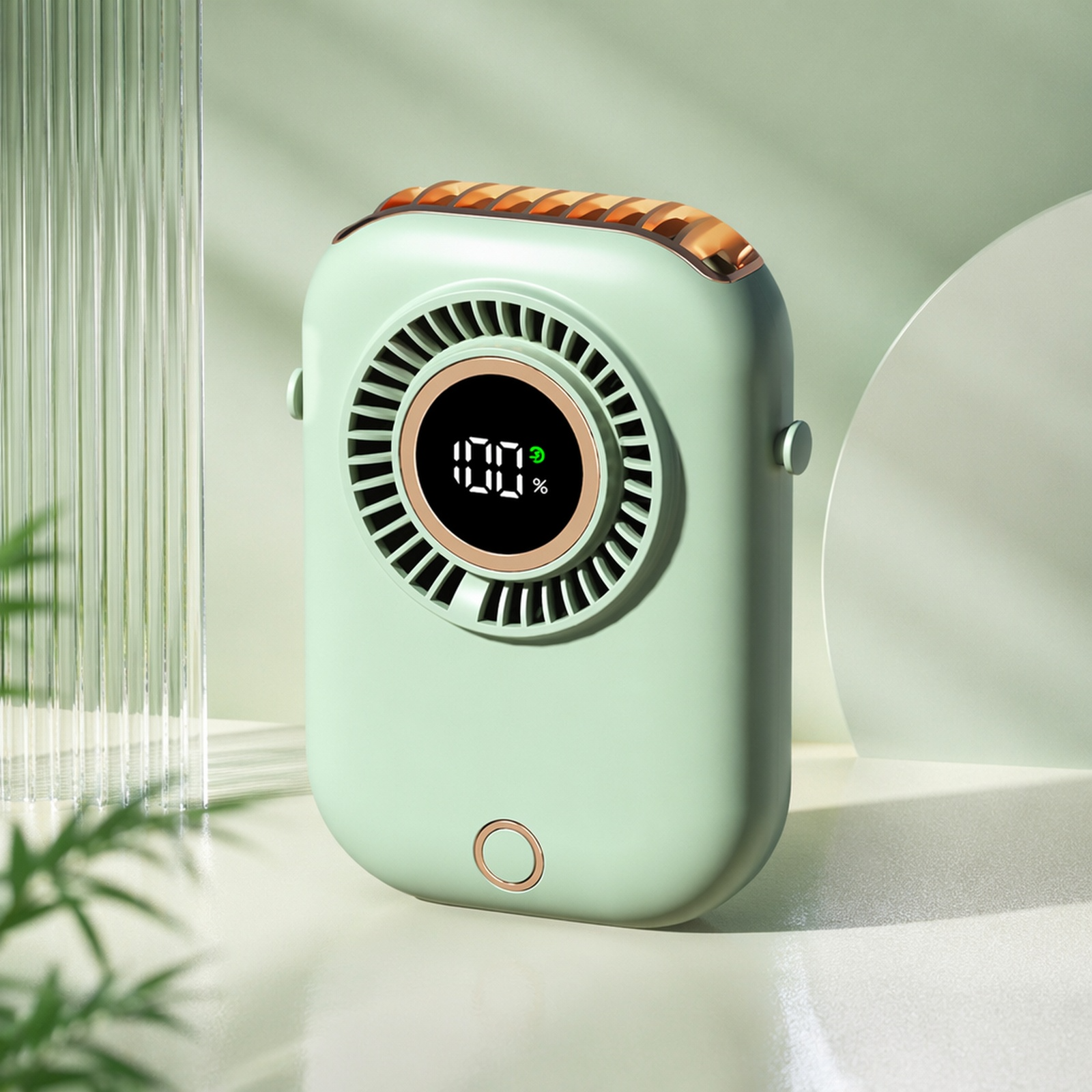 Ventilateur tour de cou portable mini à LED multicolore