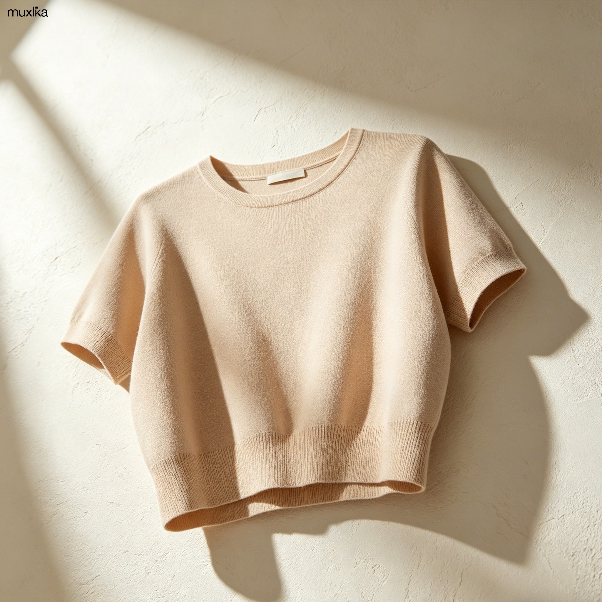 スリムフィットニットトップス