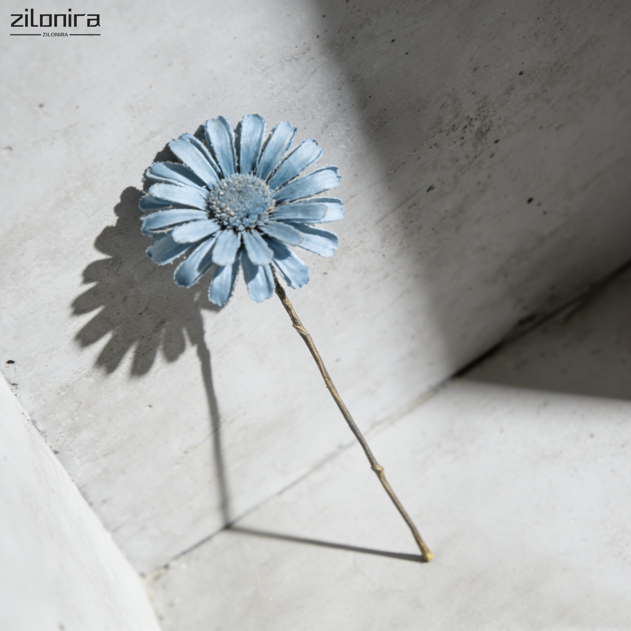 인조 파란색 데이지 10송이