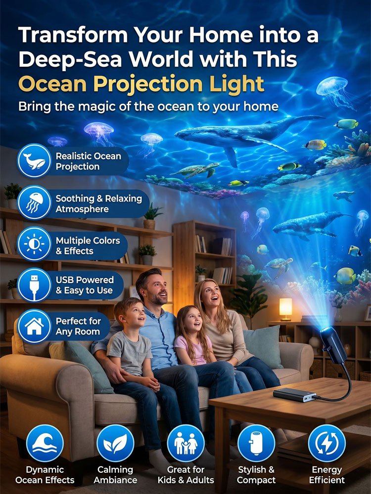 Starry Ocean Moon Lamp