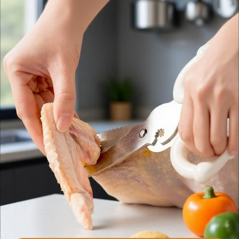 주방 벽걸이 수납형 닭뼈 오리 거위 절단 다용도 가위