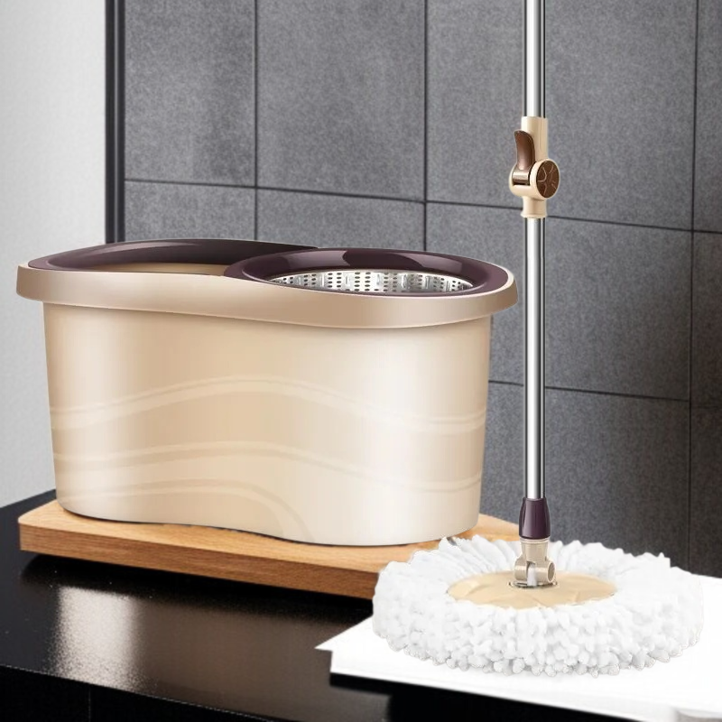 가정용 원터치 전자동 회전 밀대 손세탁 밀대통 게으름뱅이 밀대통 탈수 세트