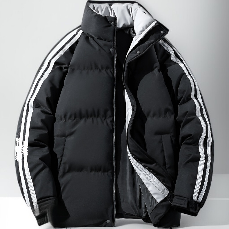 커플 기모 패딩 남 겨울 스탠드 넥 베이커리 순면 패딩