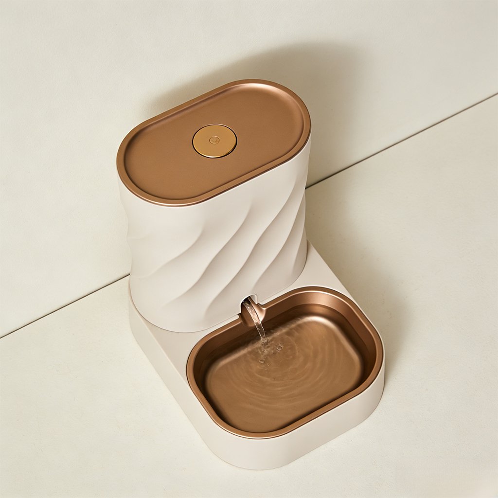 Fuente de agua inteligente para mascotas con diseño moderno