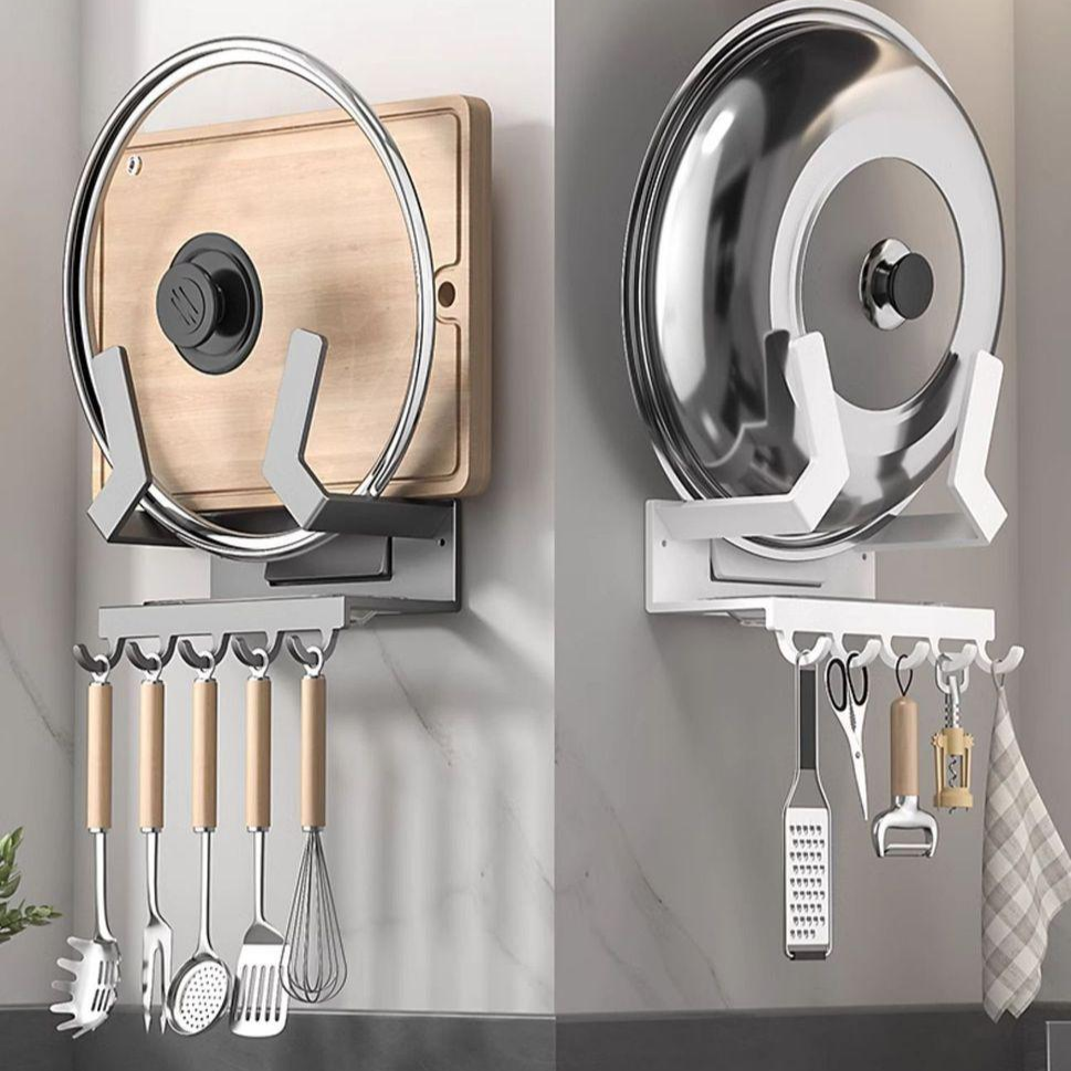 多機能キッチンまな板ラック壁掛け収納