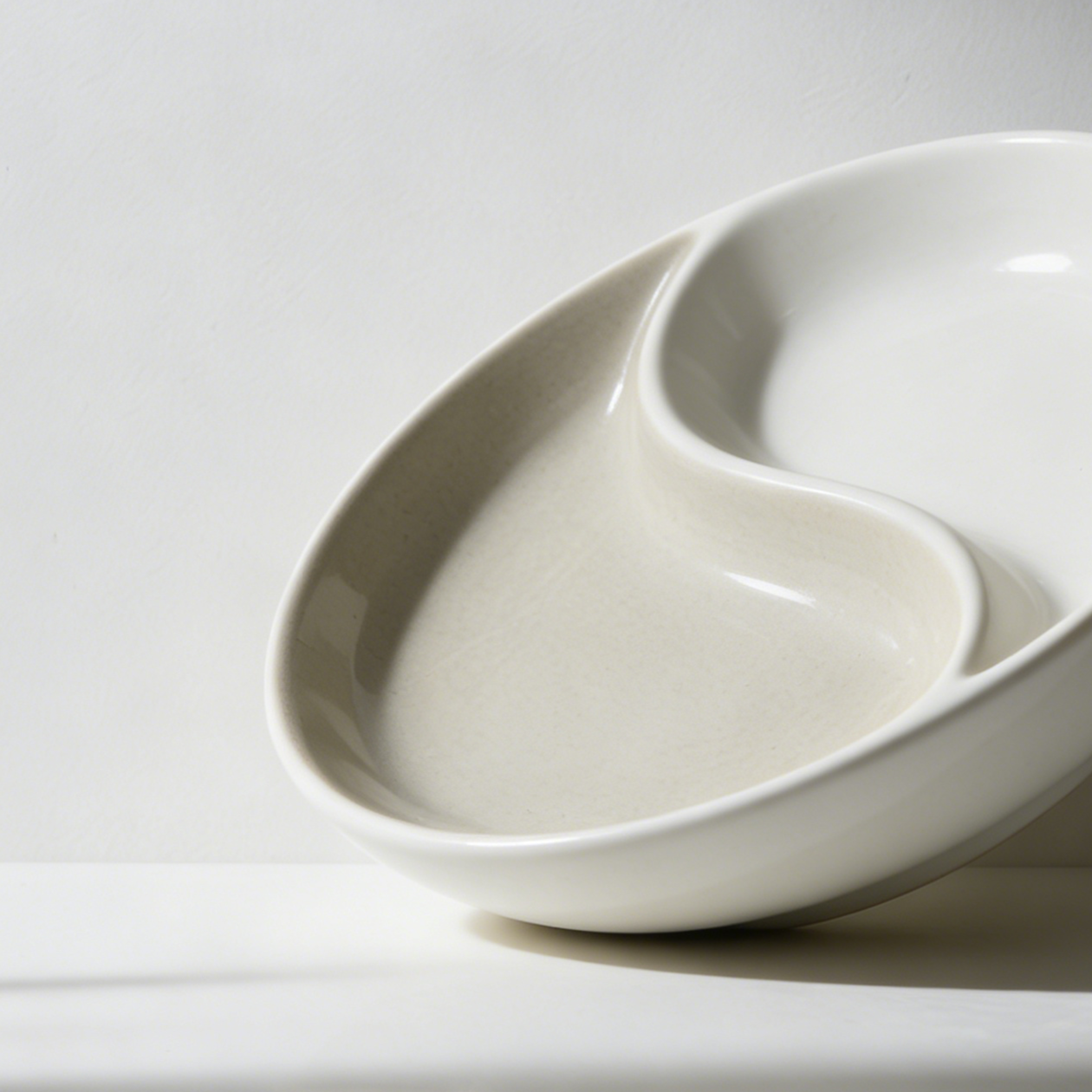 Set de 5 farfurii compartimentate din ceramică 