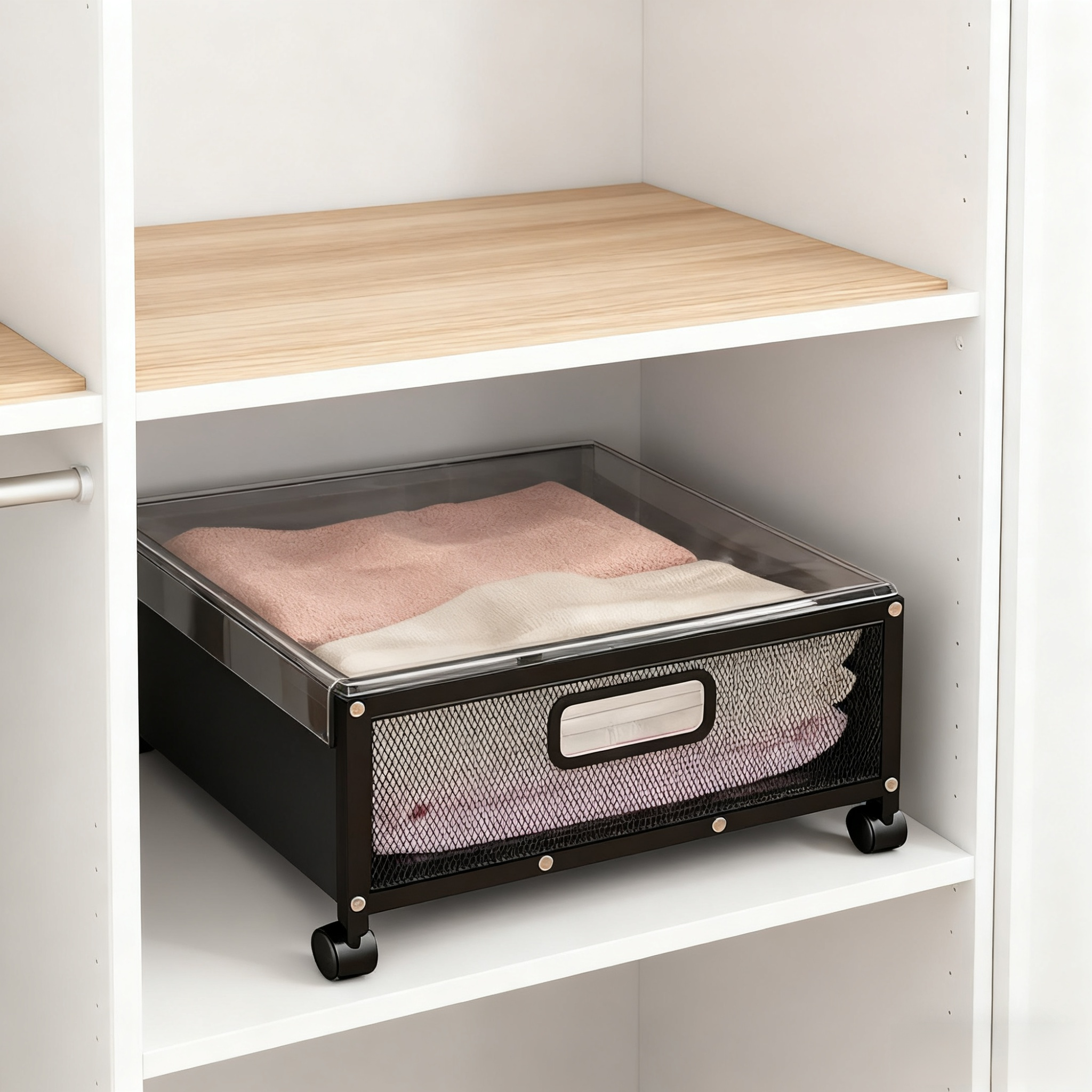 침대 밑 수납 옷 정리함