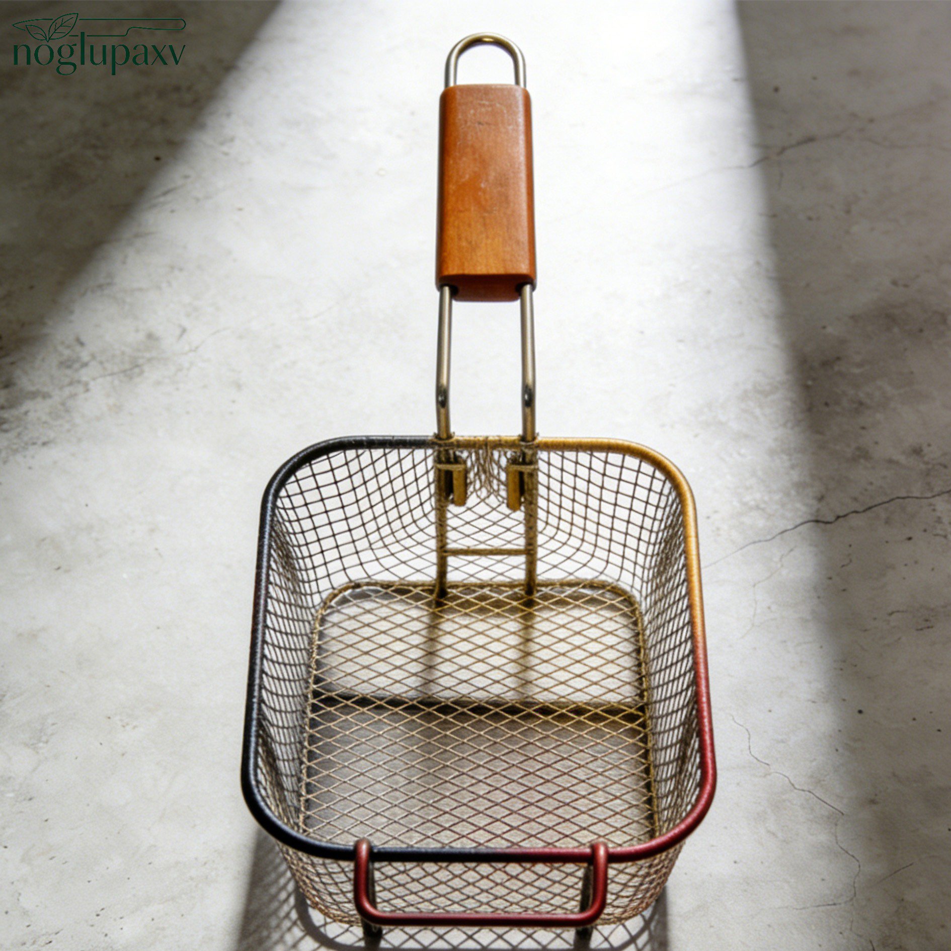 廚房使用防滑手把炸籃炸薯條