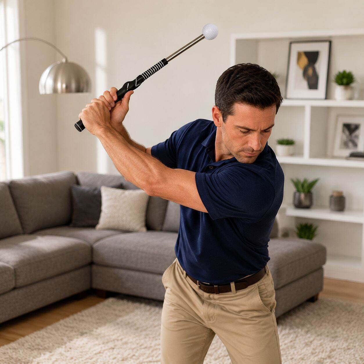 Golf extension swing practice machine