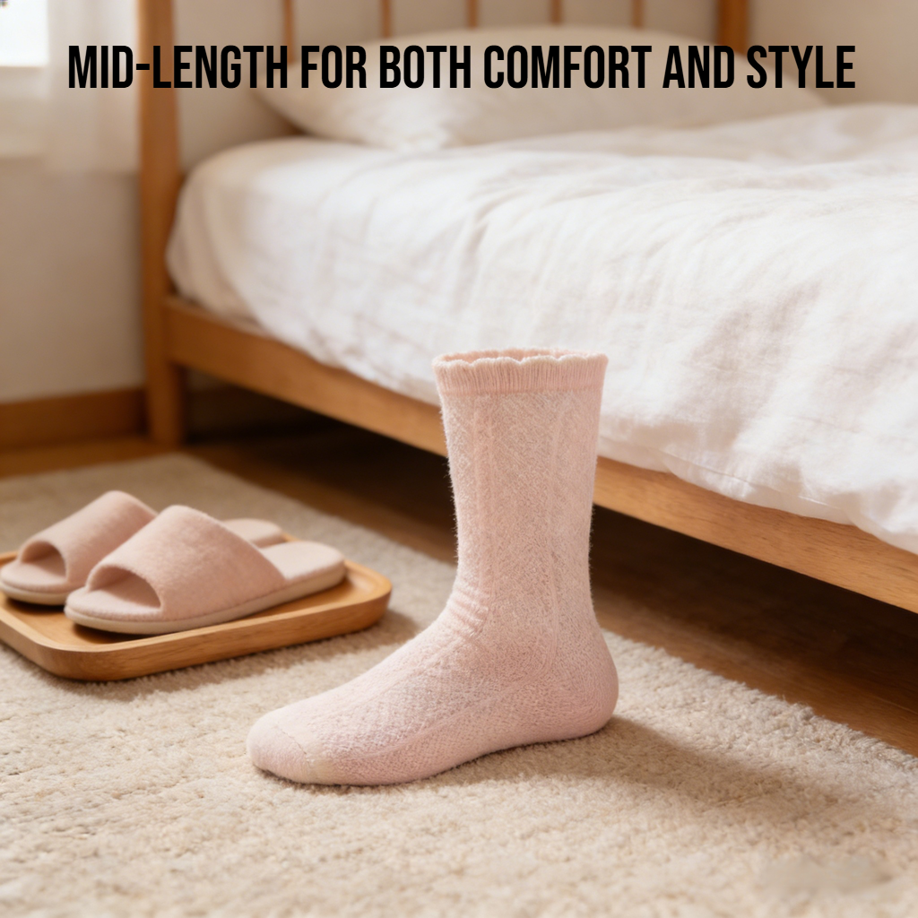 Summer thin mid-length socks