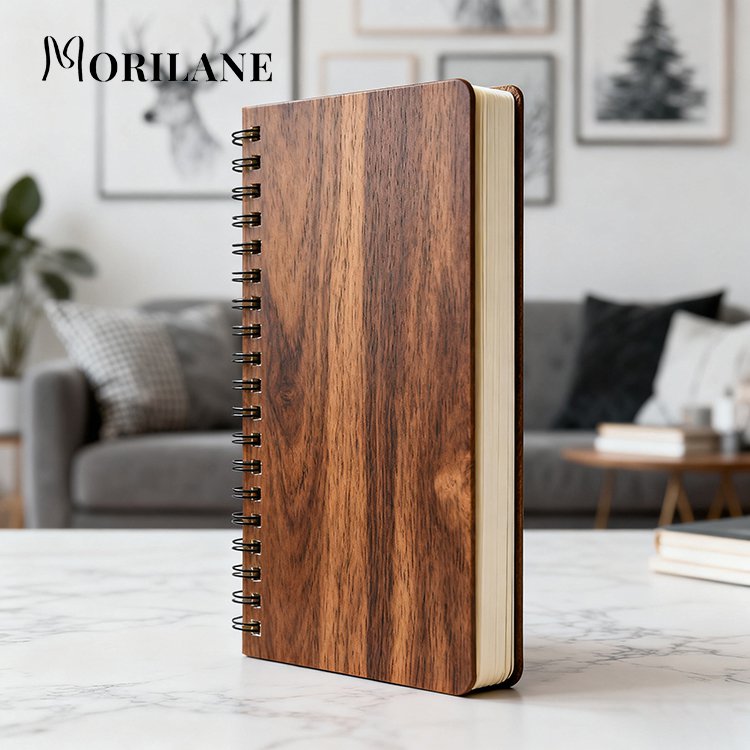 สมุดโน้ตลายไม้(แพ็ค 2 ชิ้น)