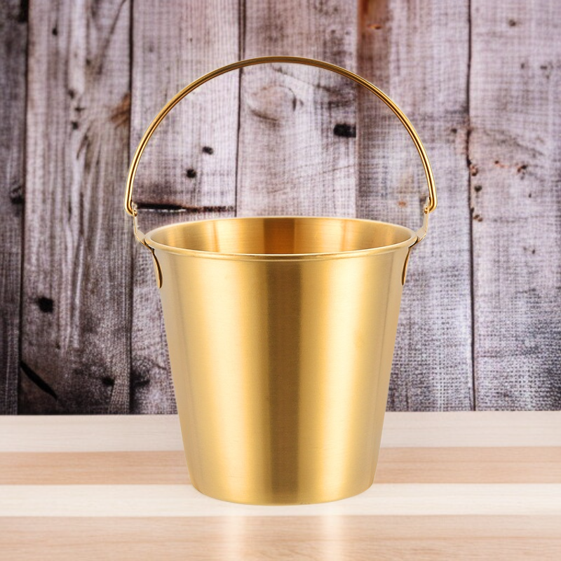 손잡이가 있는 스테인리스 스틸 아이스 버킷