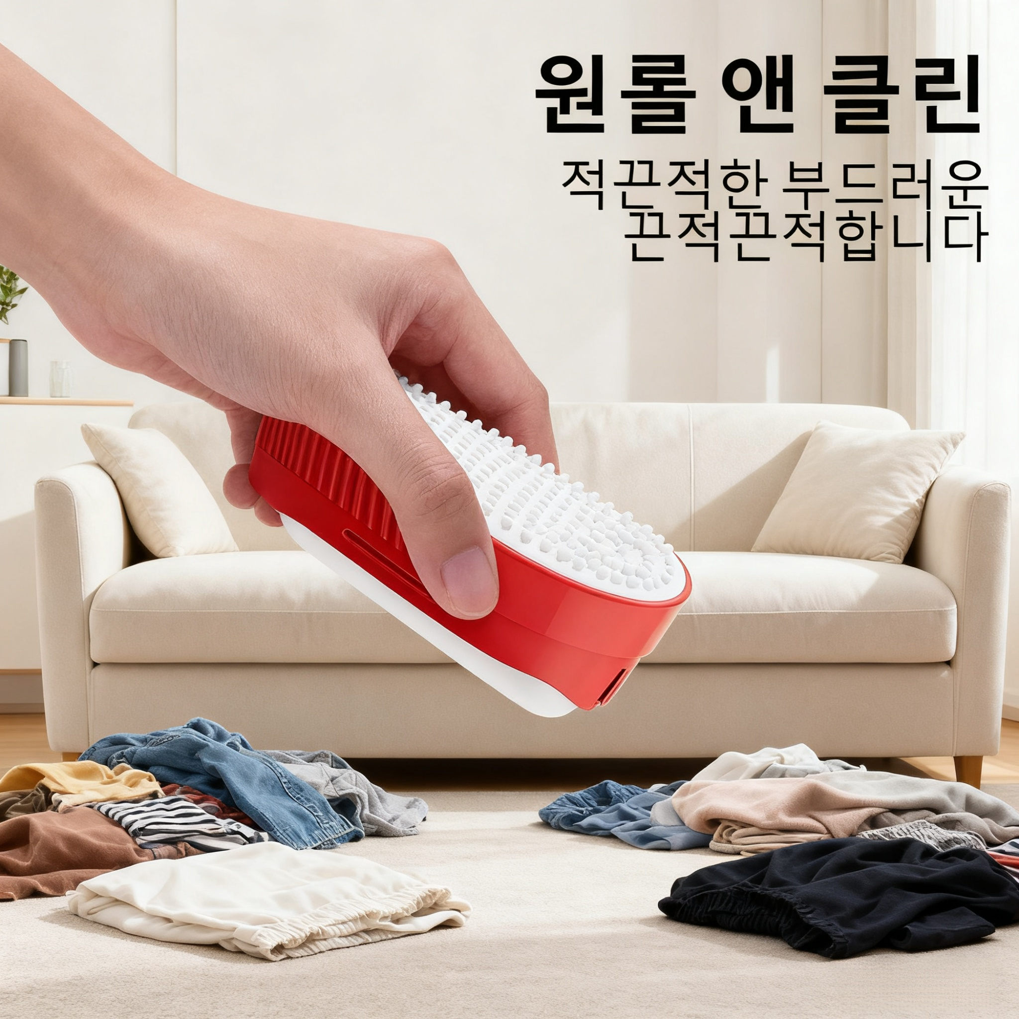 물세탁 가능한 롤 브러쉬 겸용 먼지 제거기