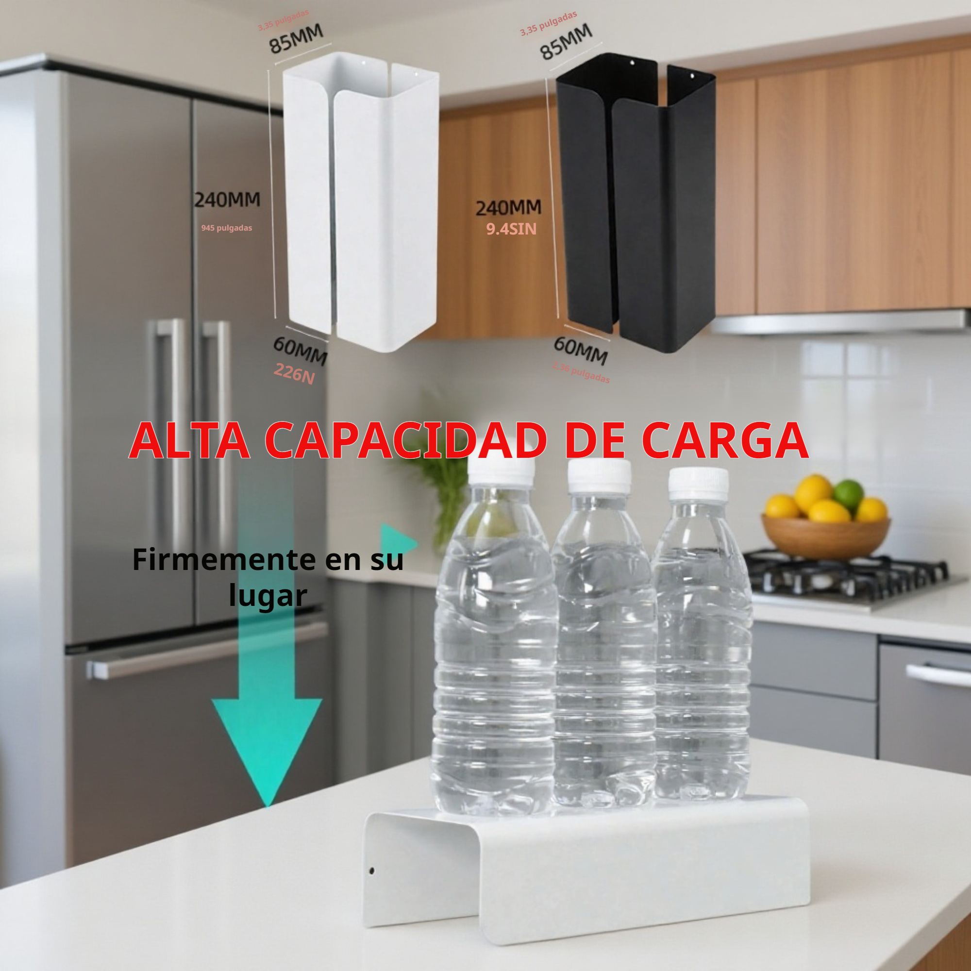 Caja de pañuelos magnética de montaje en pared sin taladro, diseño desmontable