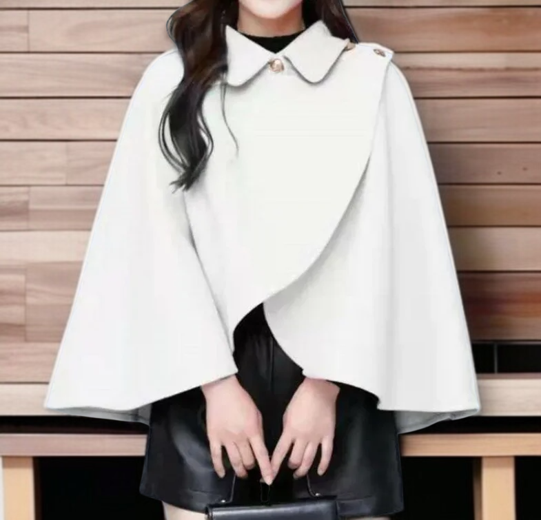 Soft and warm cape shawl for cold weather