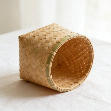 ナチュラル竹かご
