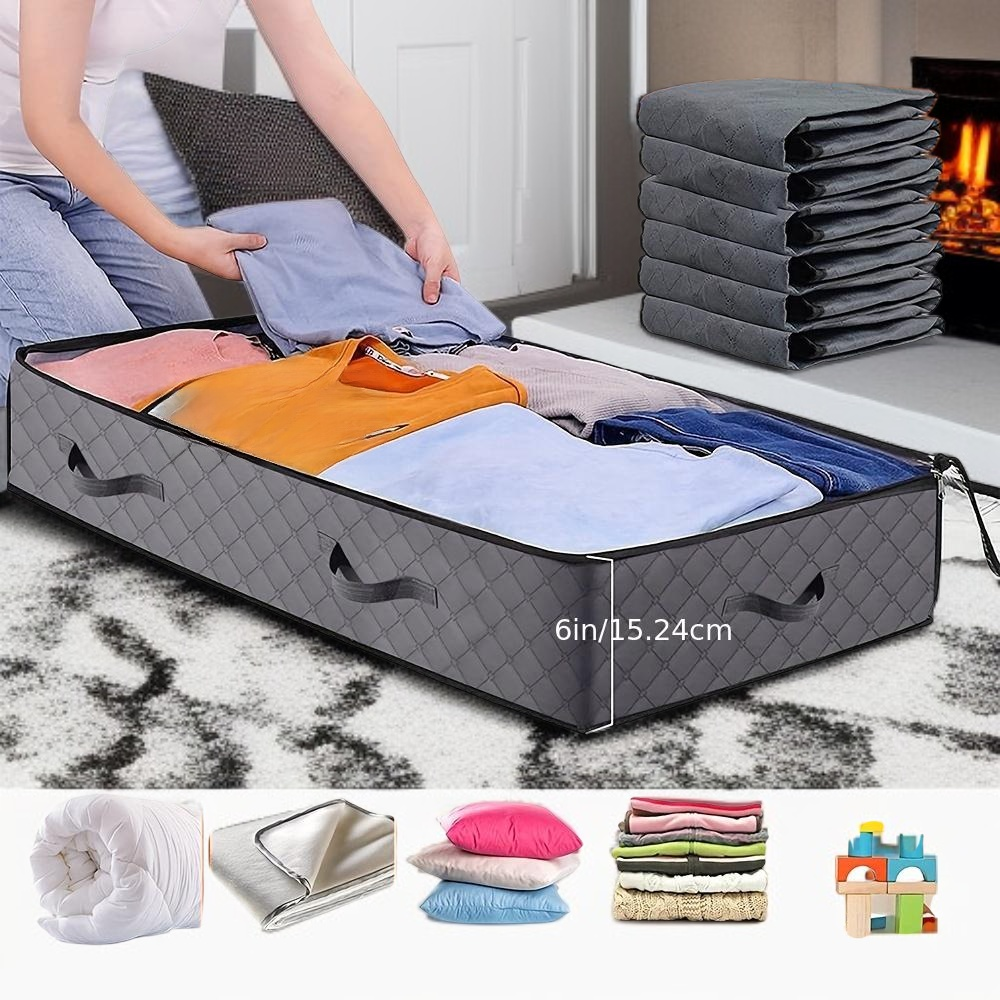 공간 절약 가능한 퀼트 옷 가방