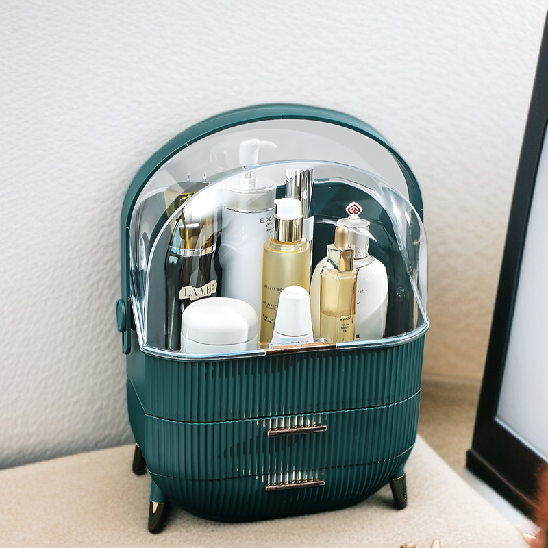 Large Capacity Dustproof Waterproof Makeup Storage Box with Lid