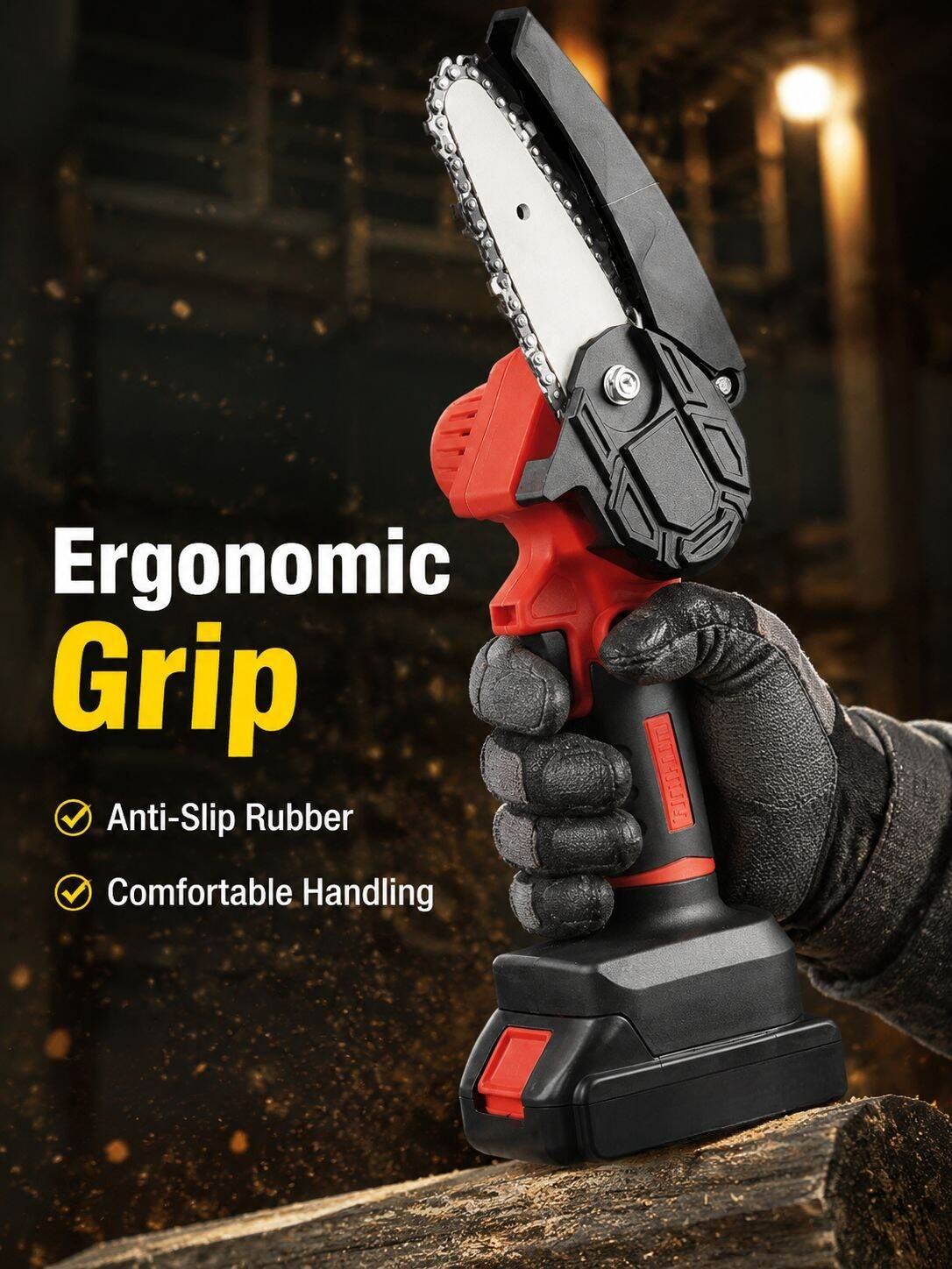 5-in-1 Professional Cordless Power Tool Kit (Impact Wrench/Angle Grinder/Hammer Drill/Hard Case)