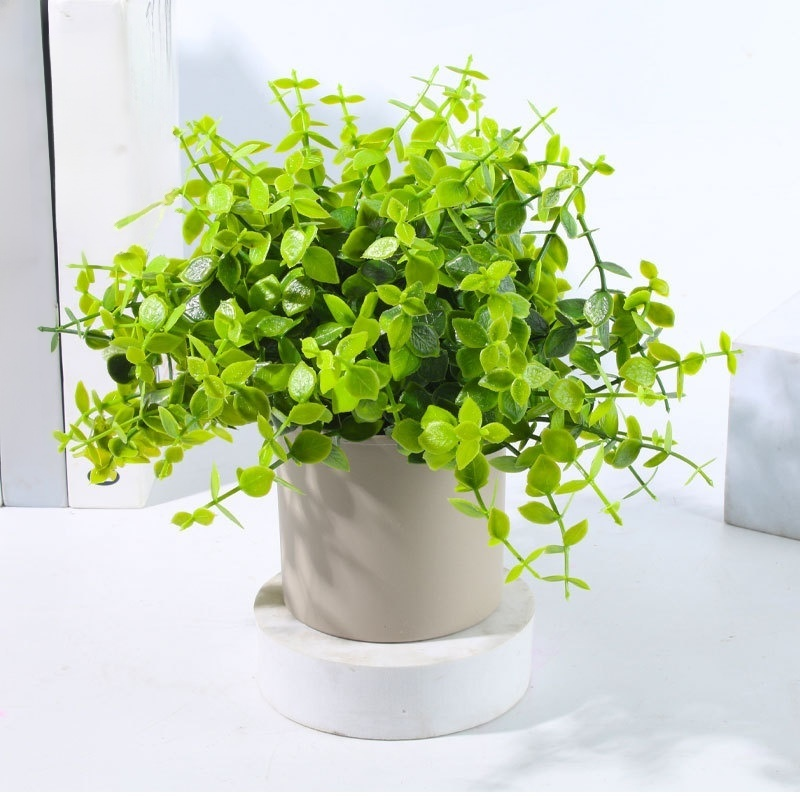 Objets de décoration de plantes vertes artificielles pour intérieur