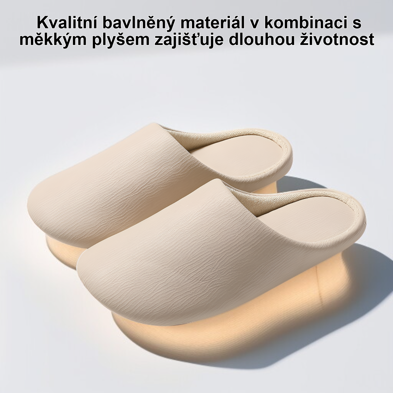 Dámské zimní plyšové teplé bavlněné pantofle