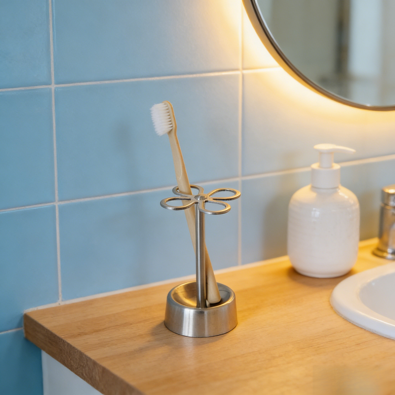 Electric Toothbrush Organizer Multi-use Toothpaste Shelf Wall-mounted