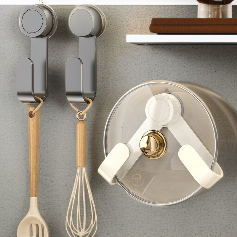 가정용 주방선반 펀치프리 흡판식 벽걸이 다용도 냄비뚜껑걸이 주방선반 흡판식 벽걸이 냄비뚜껑걸이