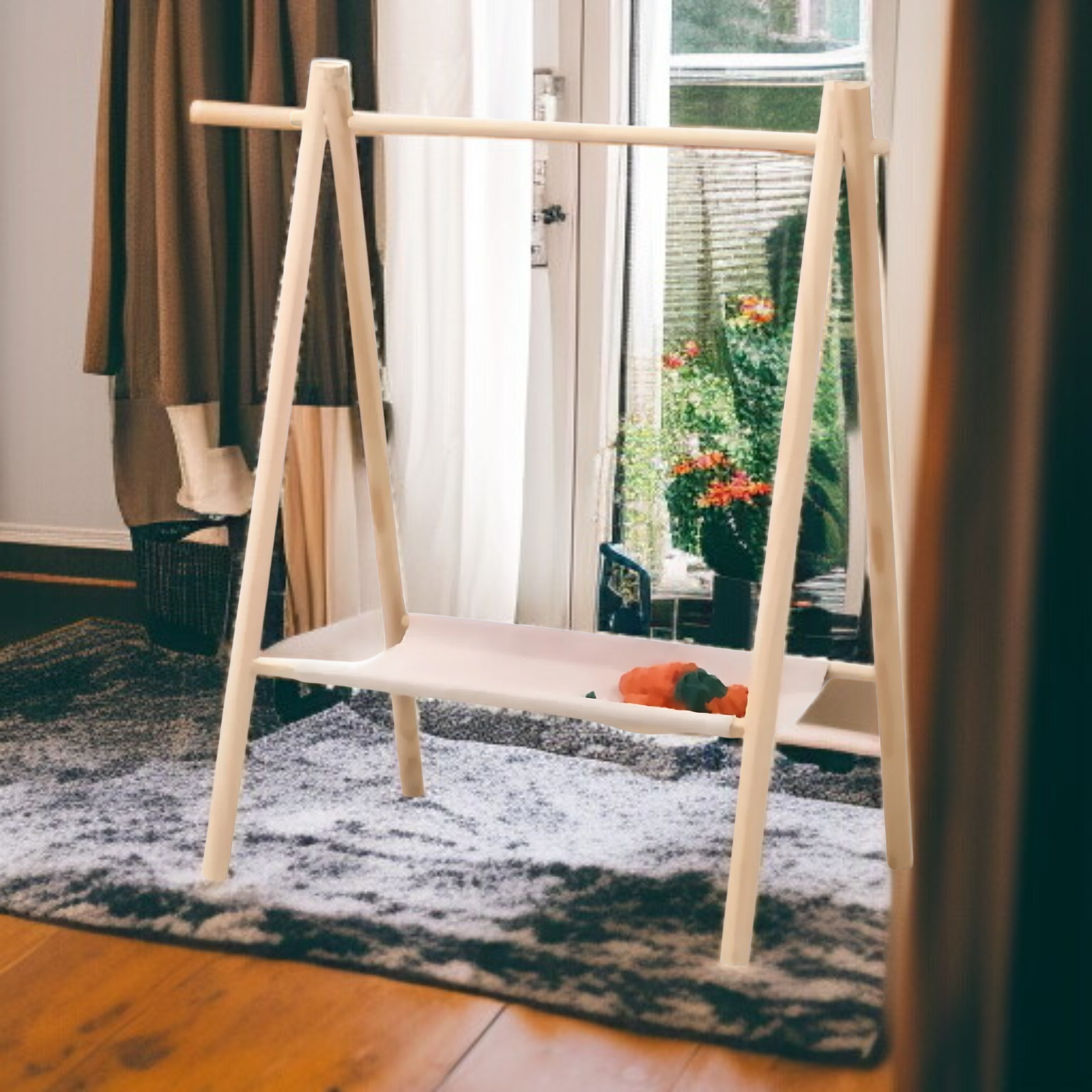 Pet hanger internet celebrity dog   clothes rack dog hanger cabinet solid wood storage rack small co
