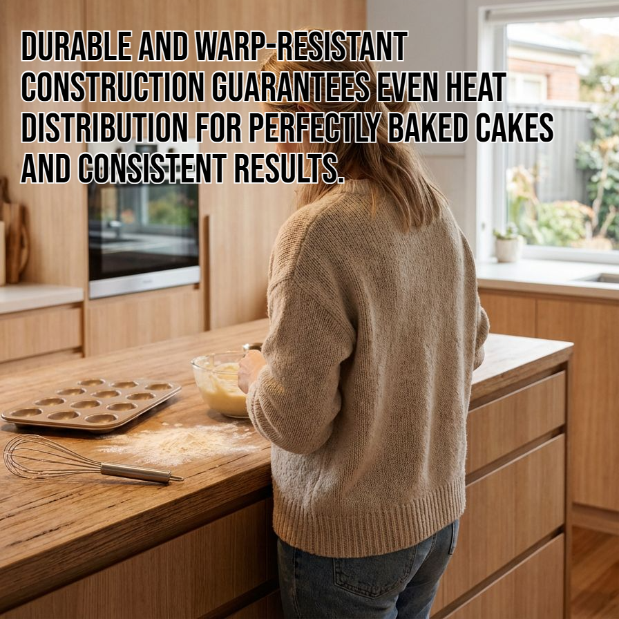 Non-stick cake baking molds and pans