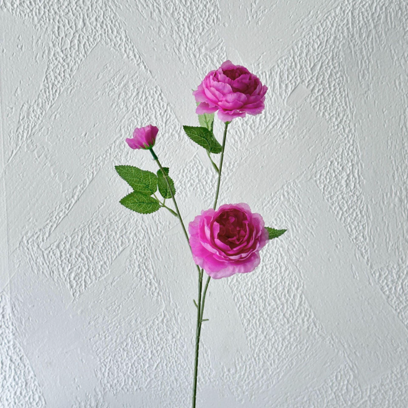 Fleurs artificielles rose rose