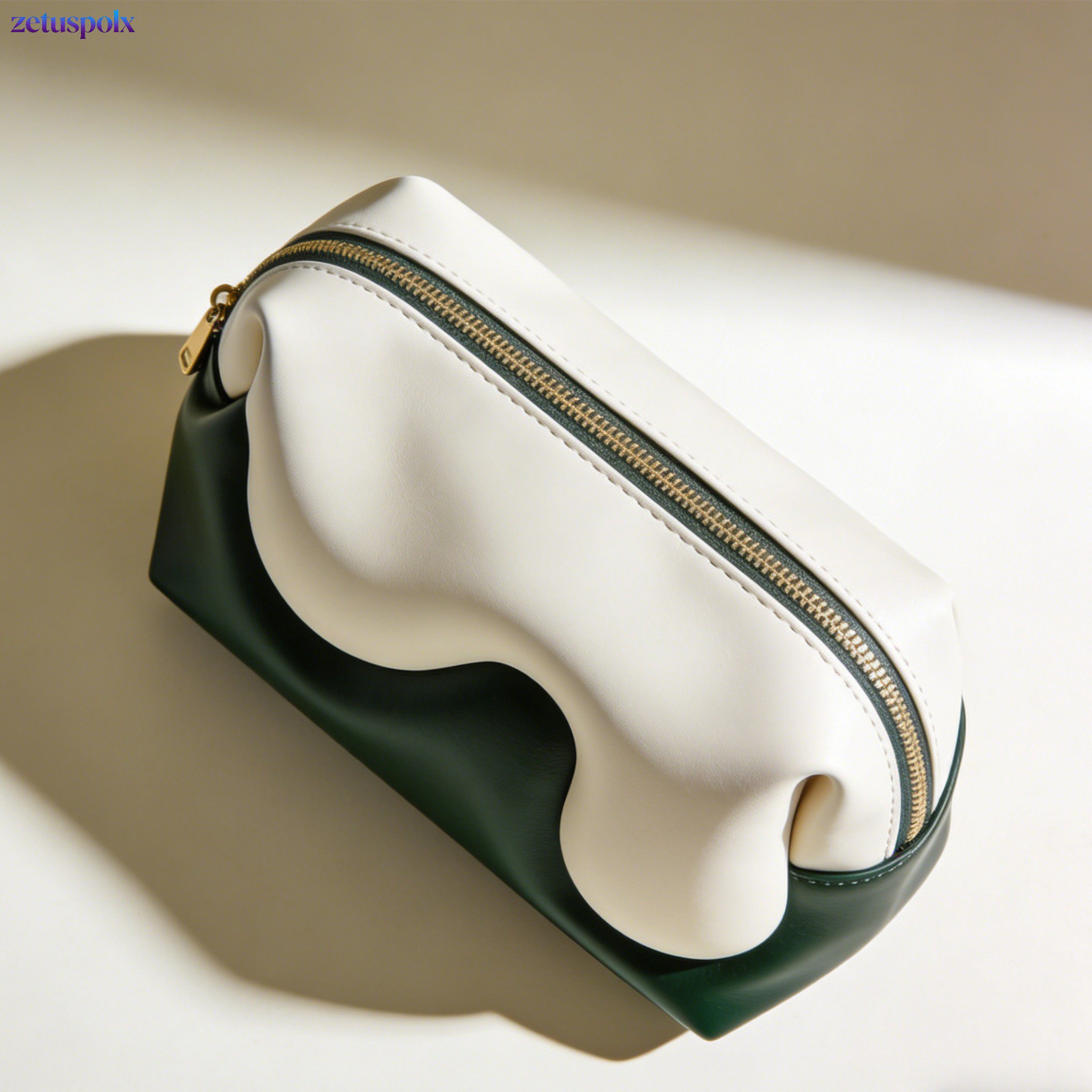 Waterproof travel toiletry bag on bathroom counter
