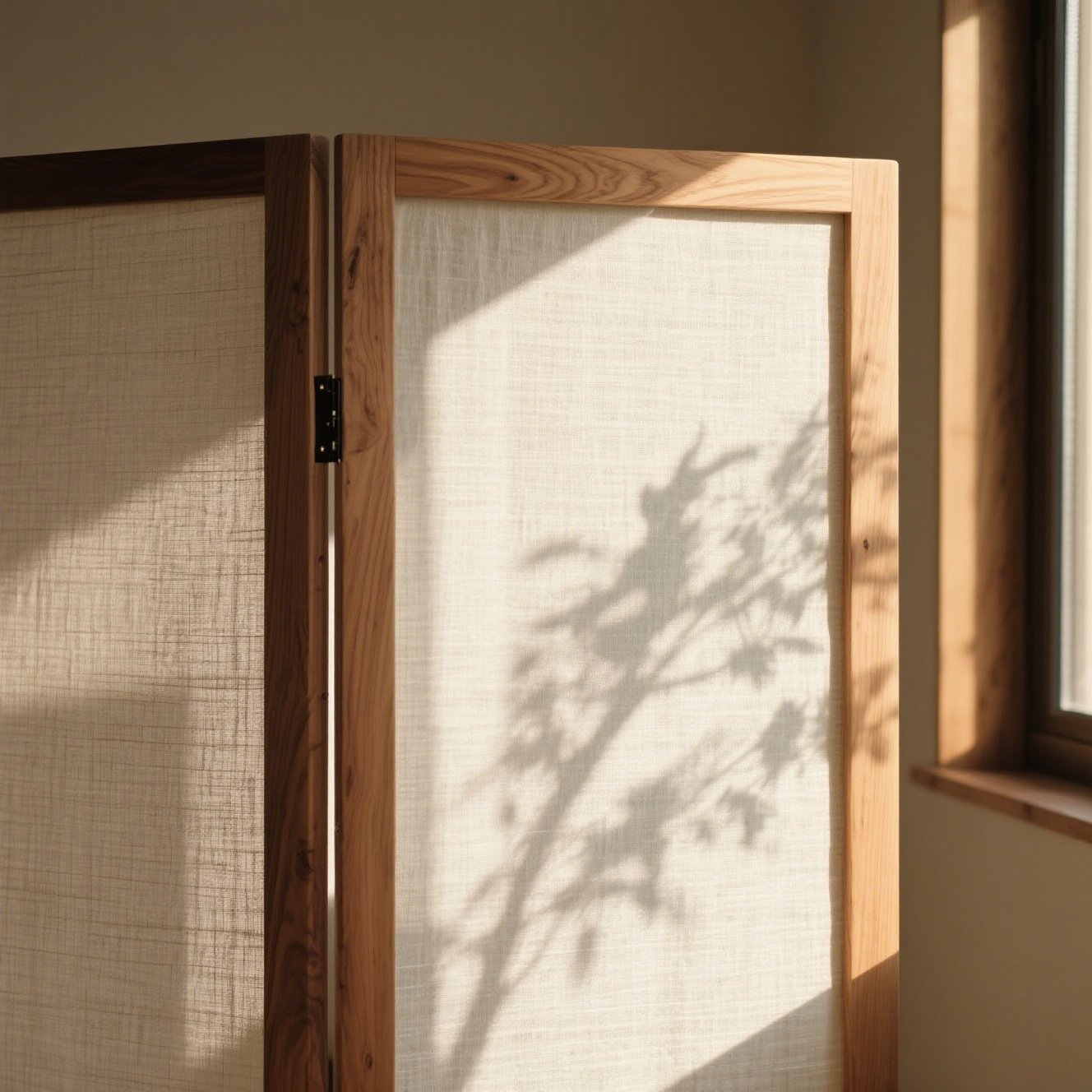 上品な木目調スクリーンの全体写真