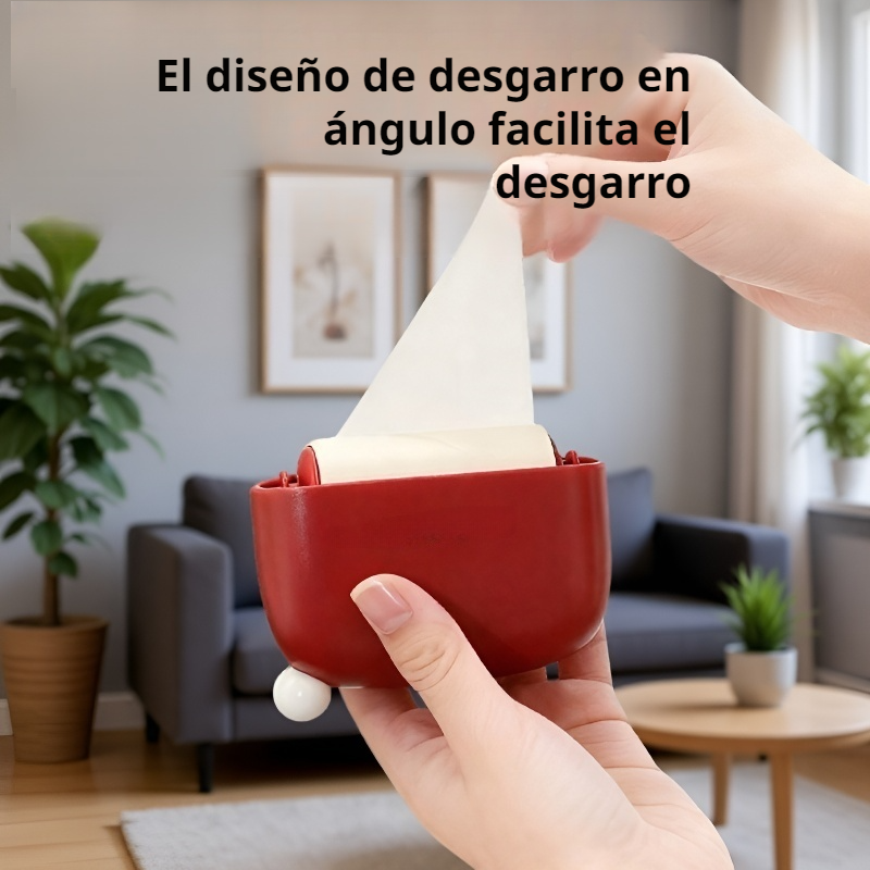 Mini Rodillo Adhesivo para Ropa, Removedor de Pelos con Diseño Navideño