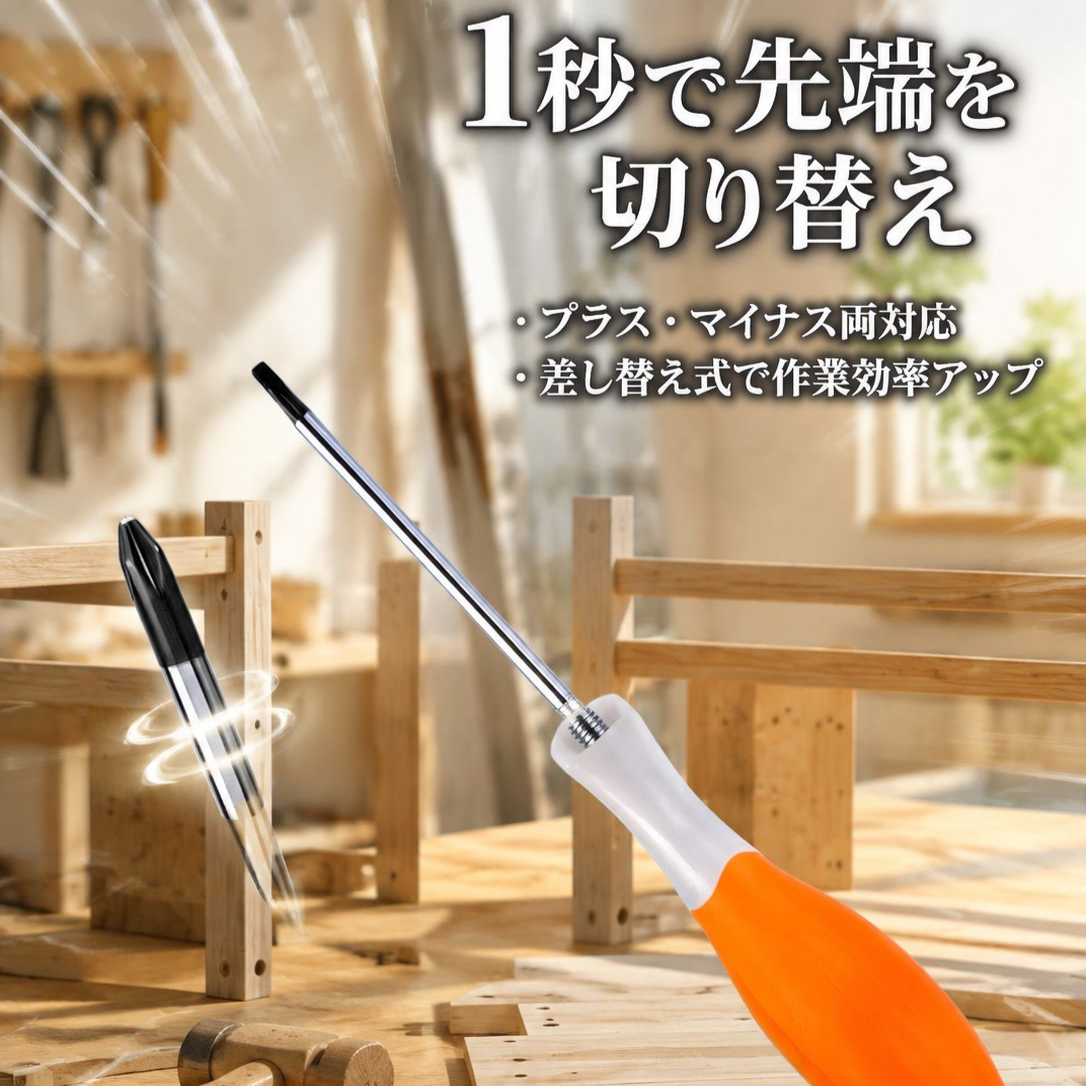 両用強力マグネットドライバー