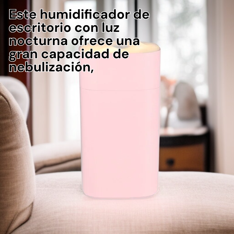  Humidificador portátil USB con luz nocturna para oficina y coche