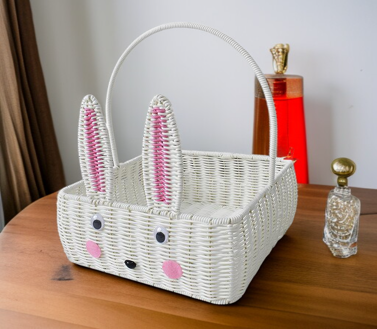 고급스러운 짠 라탄 바구니 디테일