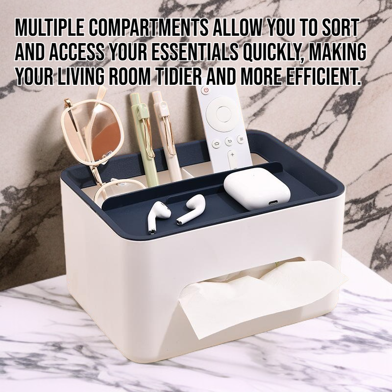 Plastic storage box for living room desktop