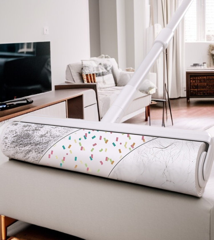 ベッド用ローラーブラシで髪やホコリを吸収