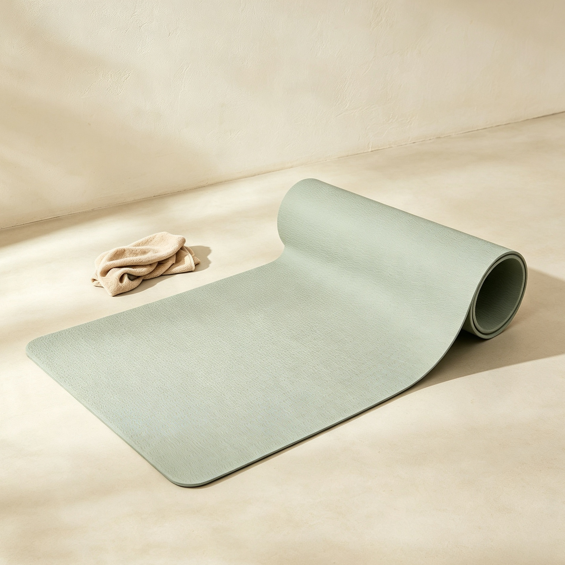 Light green yoga mats (4 pieces)