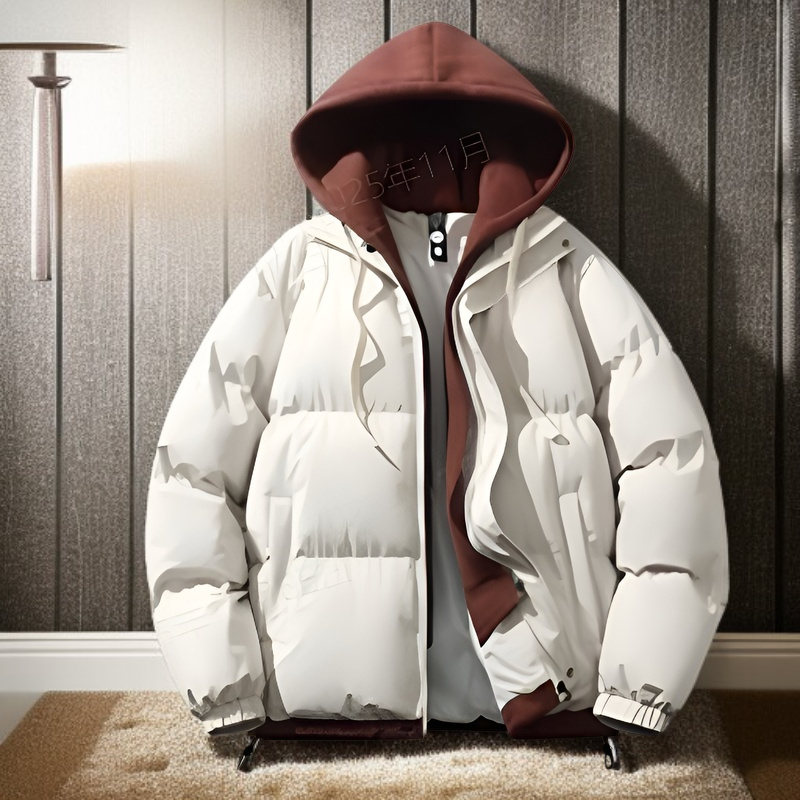 루즈핏 겨울 패딩 코트 전면