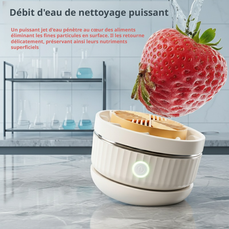 Machine de nettoyage multifonctionnelle sans fil pour fruits et légumes