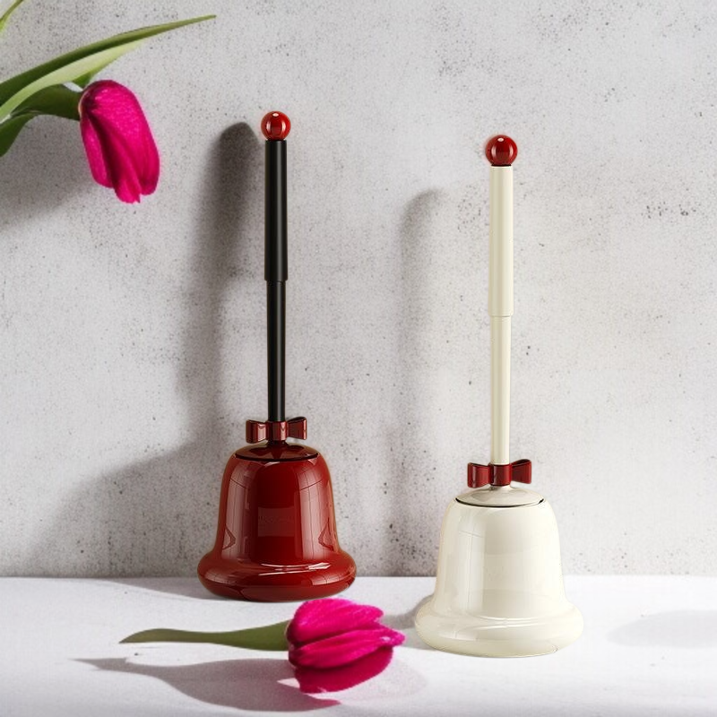 Cepillo de inodoro doméstico de pie, con función refrescante, diseño de mango largo